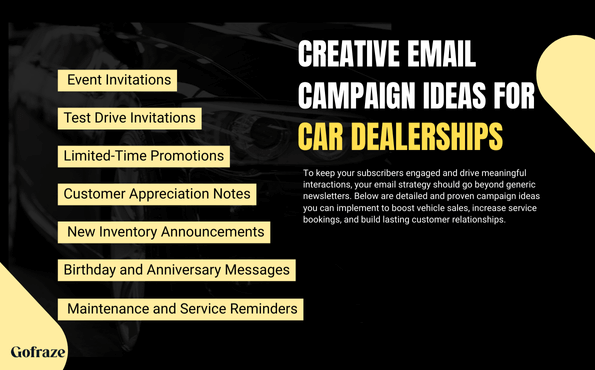 Creative Email Campaign Ideas for Car Dealerships